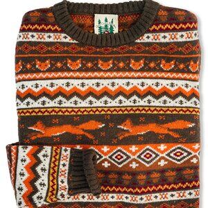 Kiel James Patrick Fox Autumn Sweater Unisex Size Small New Sold Out Fall